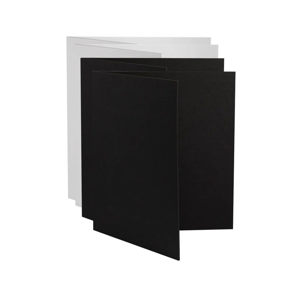 V-Flat Tischplatte V-Flats - Medium (20 "x35") 2x weiß 2x schwarz