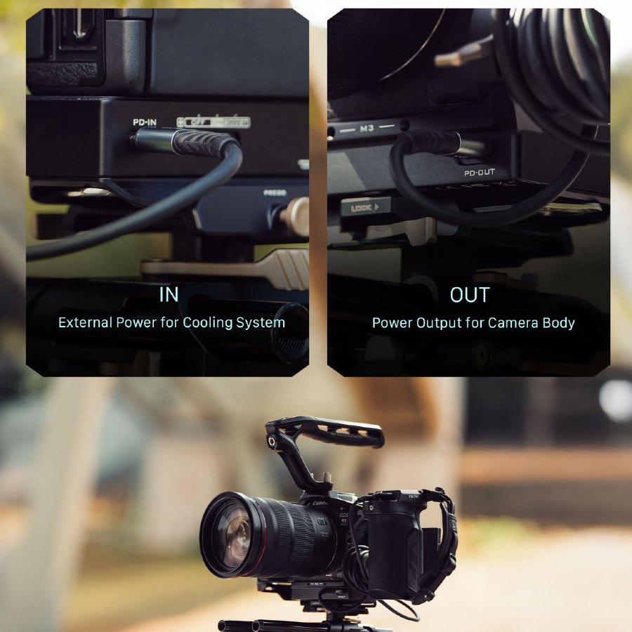 Tilta Full Kamera Cage mit Kühlsystem für Canon R5 Mark II - Schwarz