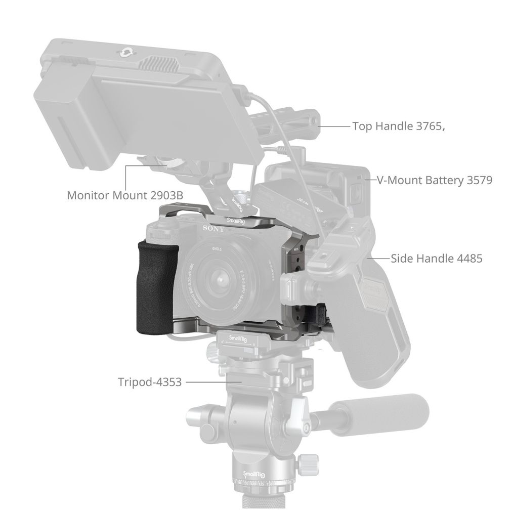 SmallRig 5060 HawkLock Quick Release Cage Kit pour Sony Alpha 6700
