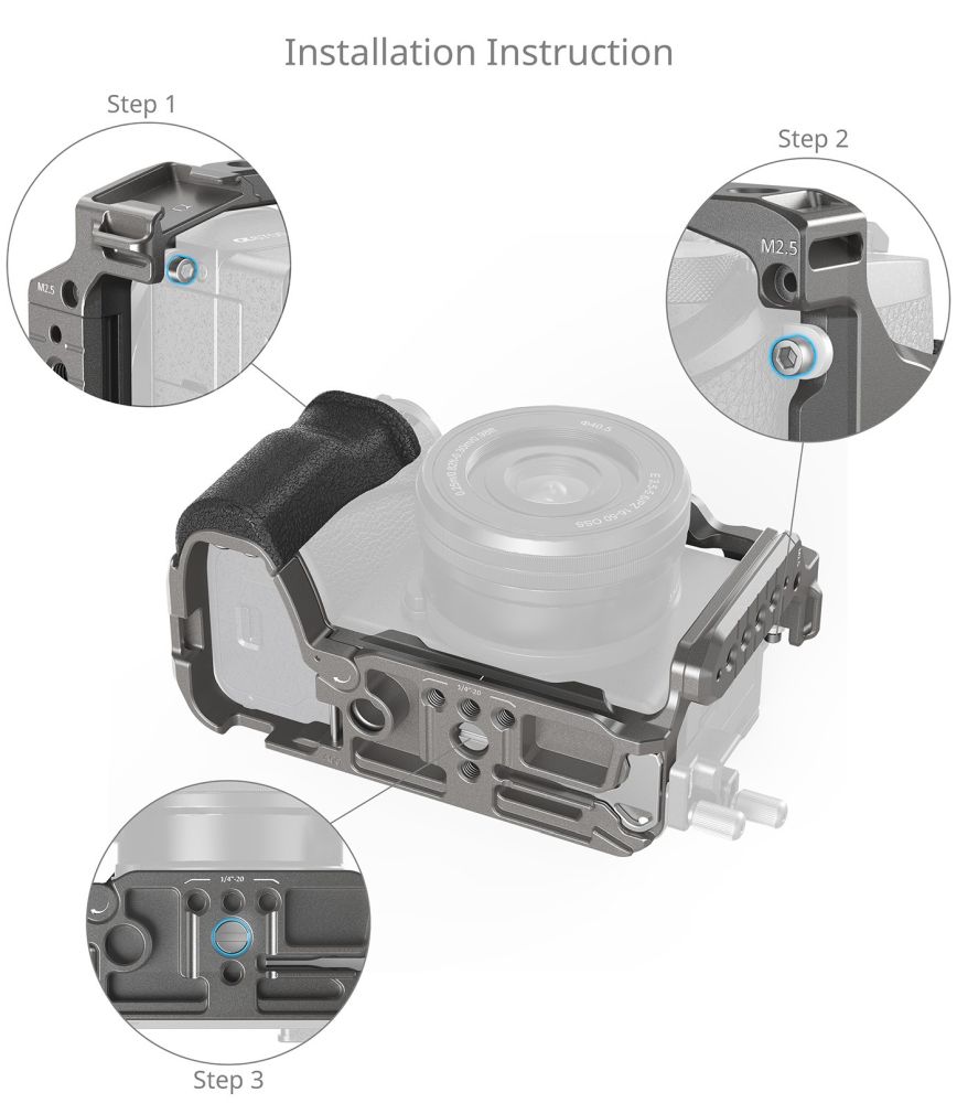 SmallRig 5060 HawkLock Quick Release Cage Kit pour Sony Alpha 6700