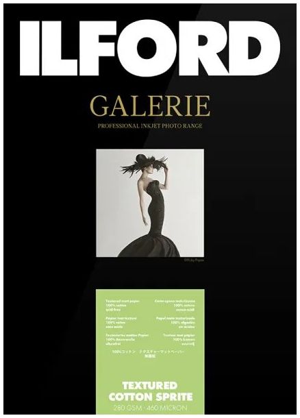 ILFORD GALERIE Textured Cotton Sprite 280gsm A3+ - 329mm x 483mm