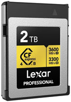 Lexar Professional Or Carte CFexpress Type B R3600/W3300 MB/s – 2TB