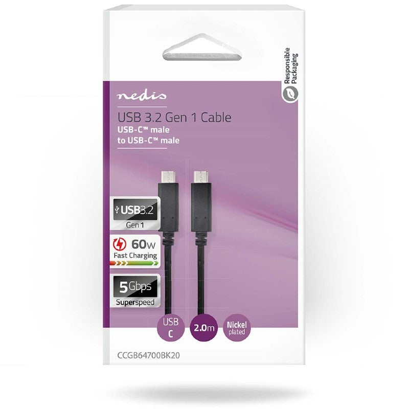 Nedis USB-C 3.2 Cable Gen 1 60W 2.0m