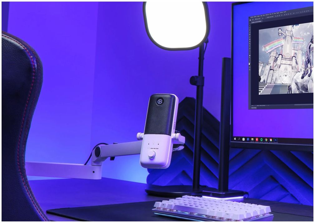 Elgato Wave Micro Bras LP Blanc Edition