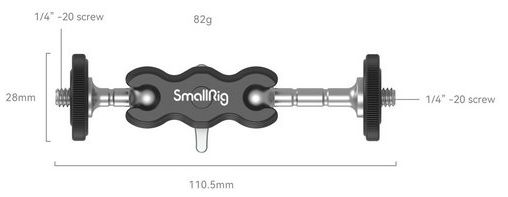 SmallRig 3238B Mini Magic Arm avec rotule universelle