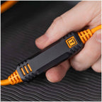 Tether Tools TetherPro Optima 10G USB-C, 31' (9,4m), noir droit