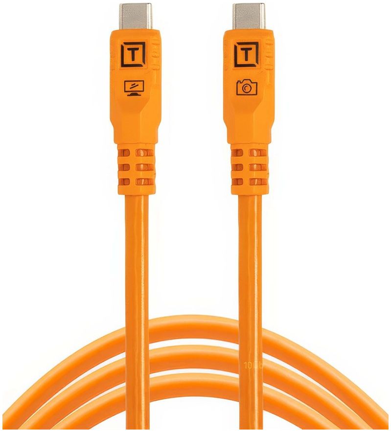 Tether Tools TetherPro Optima 10G USB-C, 10' (3m), gerade orange