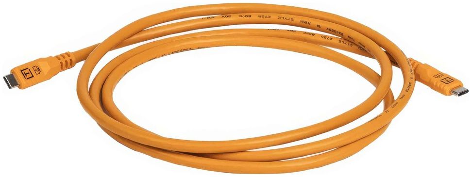 Tether Tools TetherPro Optima 10G USB-C, 10' (3m), gerade orange