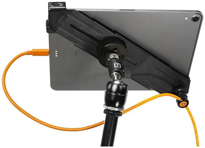 Tether Tools TetherPro Optima 10G Mobile Tethering Kit, 1,8 m (6'), gerade orange, AeroTab Large ThreadMount