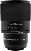 Tokina SZX Super Tele 400mm f/8.0 Reflex MF M4/3 + 2x Téléconvertissuers / Extenseurs