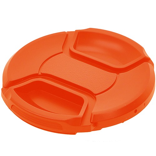 Kamera Express Clip Cap Objektivdeckel 58mm orange