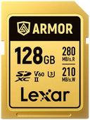 Lexar Professional Gold Armor SD-Karte UHS-II V60 R280/W210 MB/s IP68 - 128GB