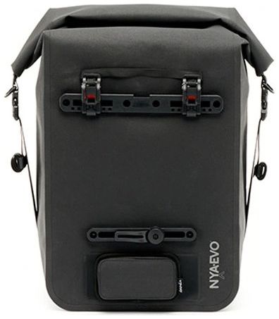 NYA-EVO FJORD BIKE 28 Graphite Black 28L wasserdichte Fahrrad-Rolltasche