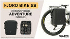 NYA-EVO FJORD BIKE 28 Graphite Black 28L wasserdichte Fahrrad-Rolltasche