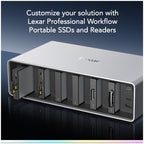Lexar Workflow PRO 6 Bay Module with Thunderbolt 4 uplink