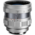Thypoch Objectif photographique plein format Simera 75mm f/1.4 pour monture Leica M argenté