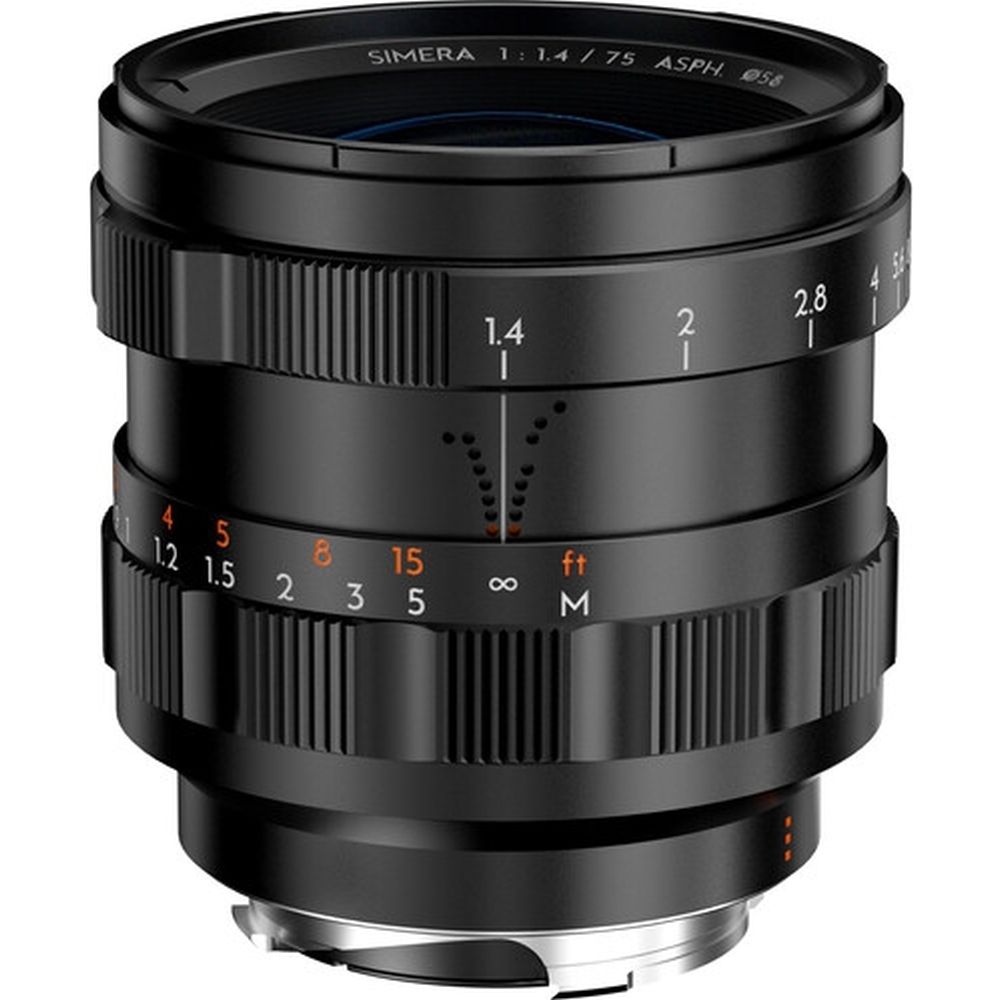 Thypoch Objectif photographique plein format Simera 75mm f/1.4 pour monture Leica M noir