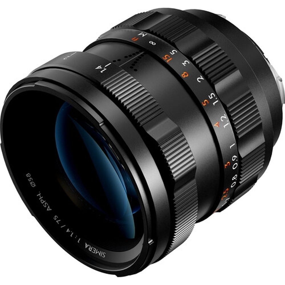 Thypoch Objectif photographique plein format Simera 75mm f/1.4 pour monture Leica M noir