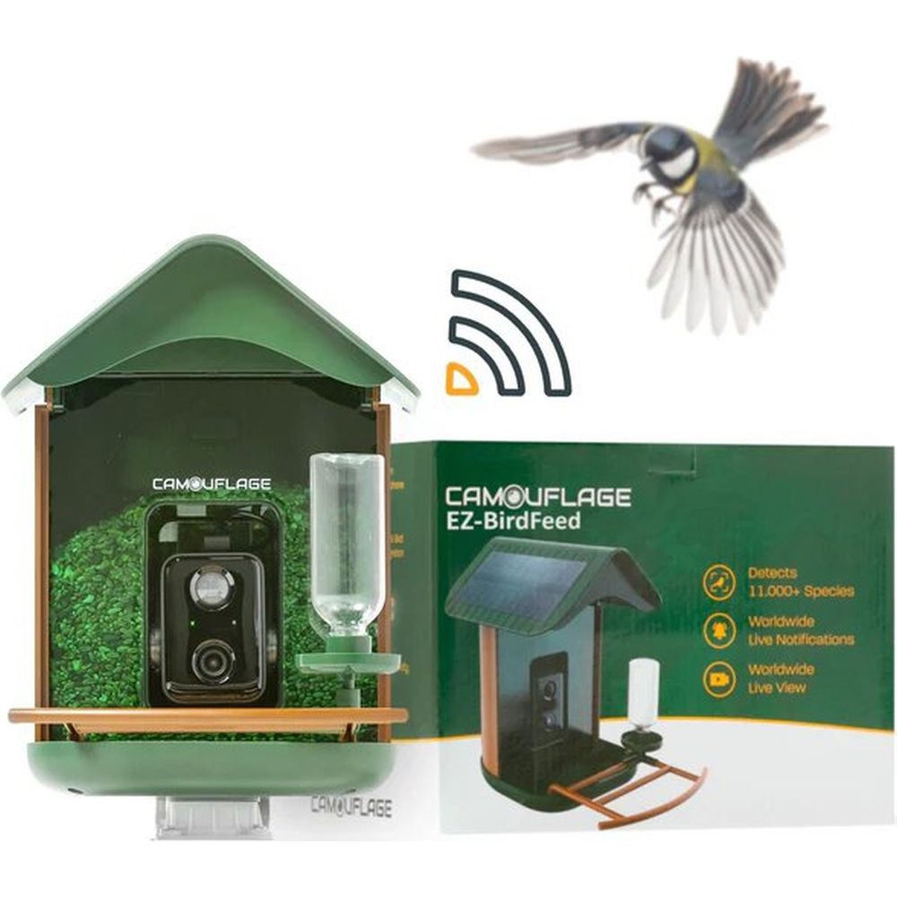 Camouflage EZ-BirdFeed Caméra pour animaux sauvages