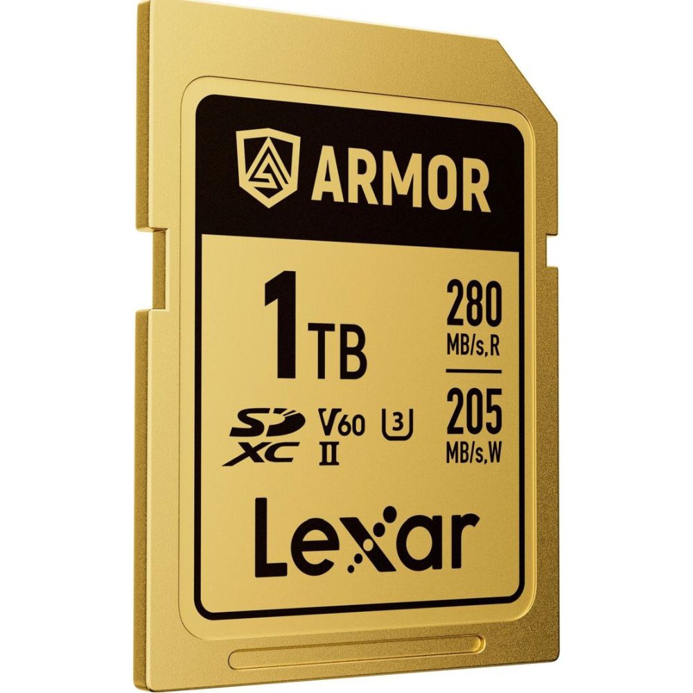 Lexar Professional Or Armor Carte SD UHS-II V60 R280/W210 MB/s IP68 – 1TB