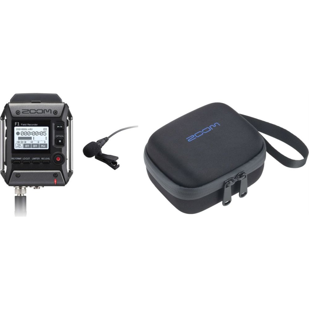 Zoom F1-LP Enregistreur de terrain avec microphone Lavalier + sac de transport