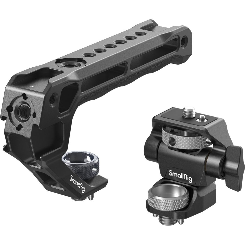 SmallRig 5323 Poignée supérieure avec kit de support de moniteur (compatible avec la vis ARRI 3/8"-16)