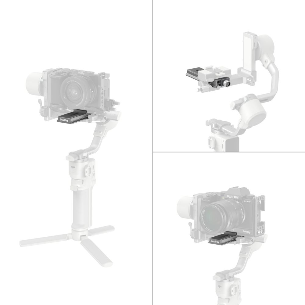 SmallRig 5336 Plaque de fixation rapide pour DJI RS 4 Mini
