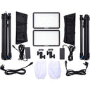 Amaran Pano 60c 2-Light Kit, Holzkohle (EU-Version)