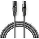 Nedis XLR 3-pin male-female cable 1.5m