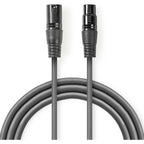 Nedis XLR 3-pin male-female cable 1.5m