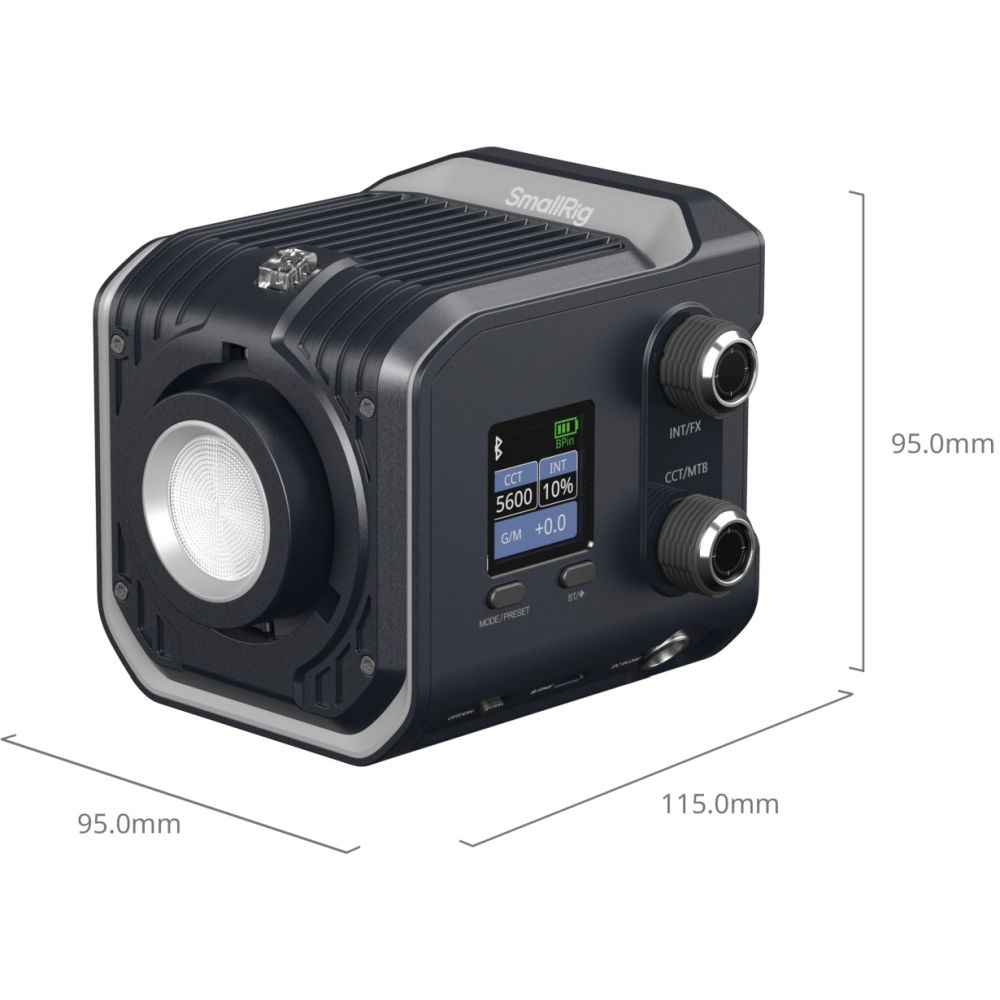 SmallRig 5380 RC 100C COB LED Video Light, Ink Blue (Pro Version / EU Stecker)