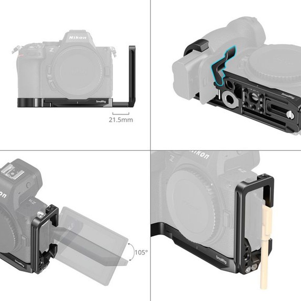SmallRig 5256 Plaque de Montage en L pour Nikon Z5II