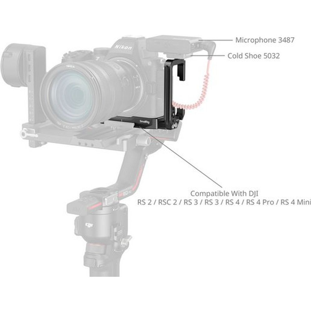 SmallRig 5256 Plaque de Montage en L pour Nikon Z5II