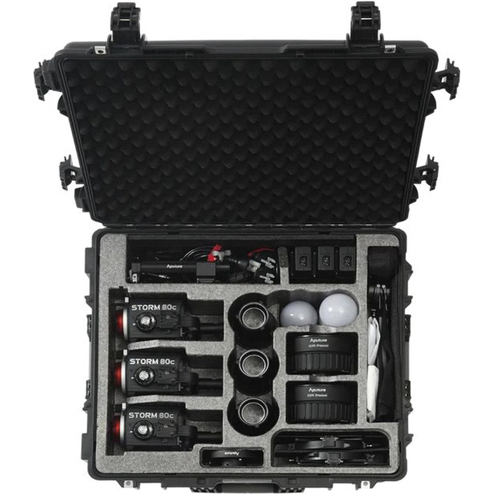 Aputure Storm 80c kit 3 lumières