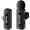 Boya BY-V1 V2.0 Drahtloses Lavalier-Mikrofon für Lightning - 1 x TX und 1 x RX