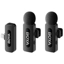 Boya BY-V2 V2.0 Drahtloses Lavalier-Mikrofon für Lightning - 2 x TX und 1 x RX