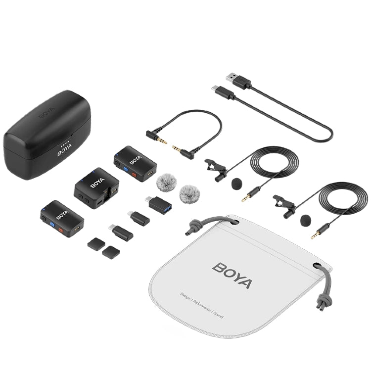 Boya Boyamic Ensemble de Microphones de Lavalier sans fil