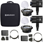 Elinchrom LED 100 C LED Licht Dual Kit mit Ladegerät
