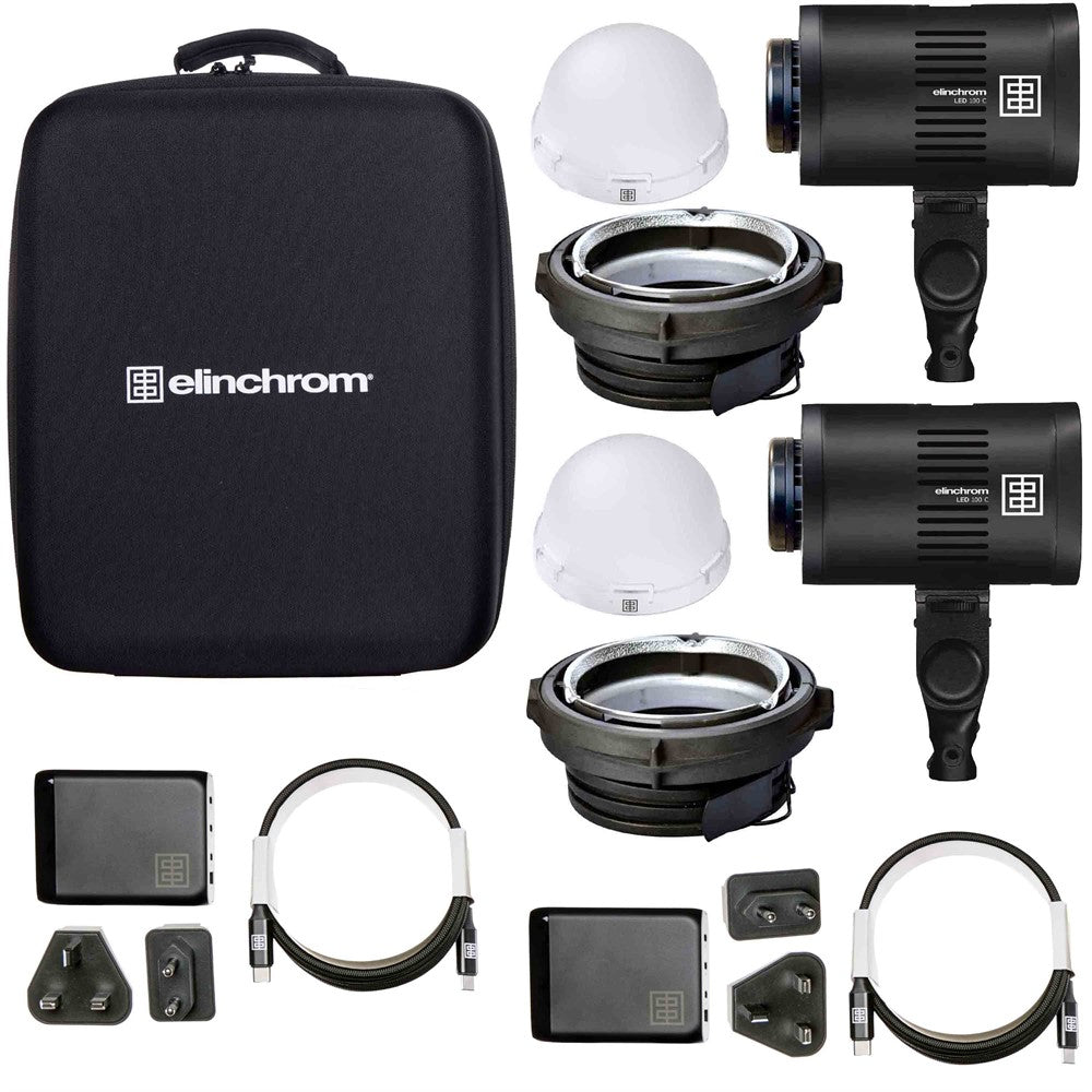 Elinchrom LED 100 C LED Licht Dual Kit mit Ladegerät