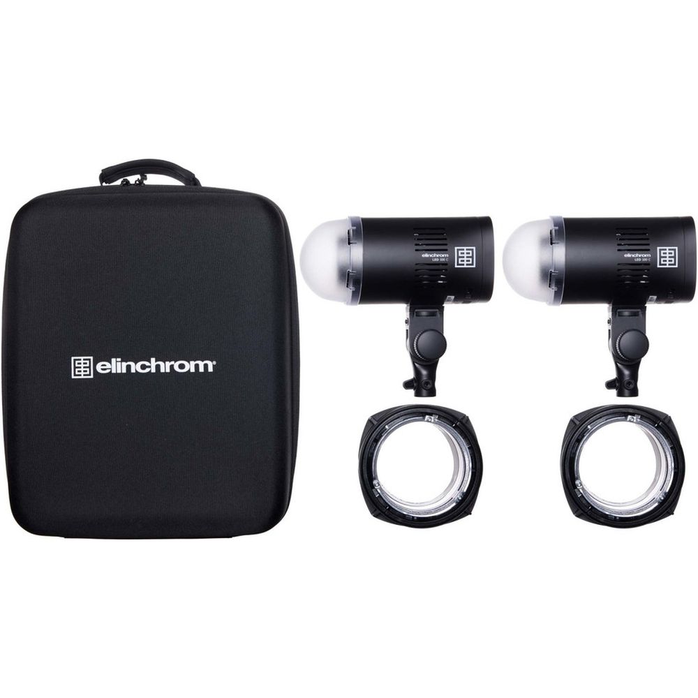 Elinchrom LED 100 C LED Licht Dual Kit mit Ladegerät