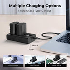 K&F Concept NP-W235 Duales Batterieladegerät USB-C mit Display