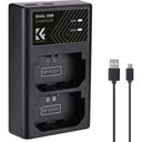 K&F Concept NP-FZ100 Dual Battery Charger USB-C