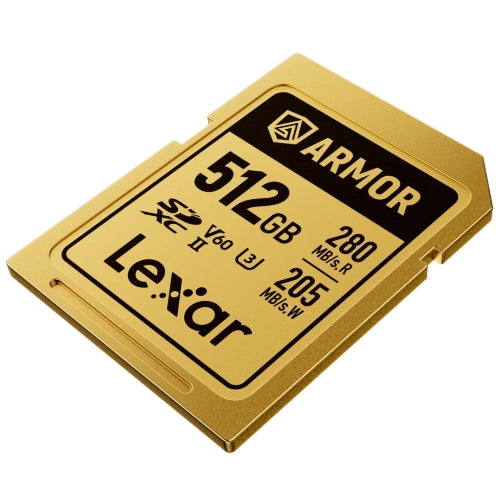 Lexar Professional Or Armor Carte SD UHS-II V60 R280/W210 MB/s IP68 – 512GB