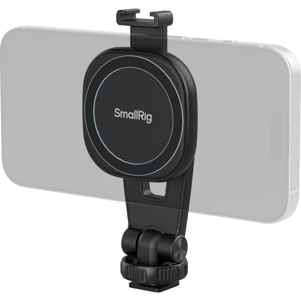SmallRig 5283 AC-10 Ansteckbare Telefonklemme mit Cold Shoe Mount
