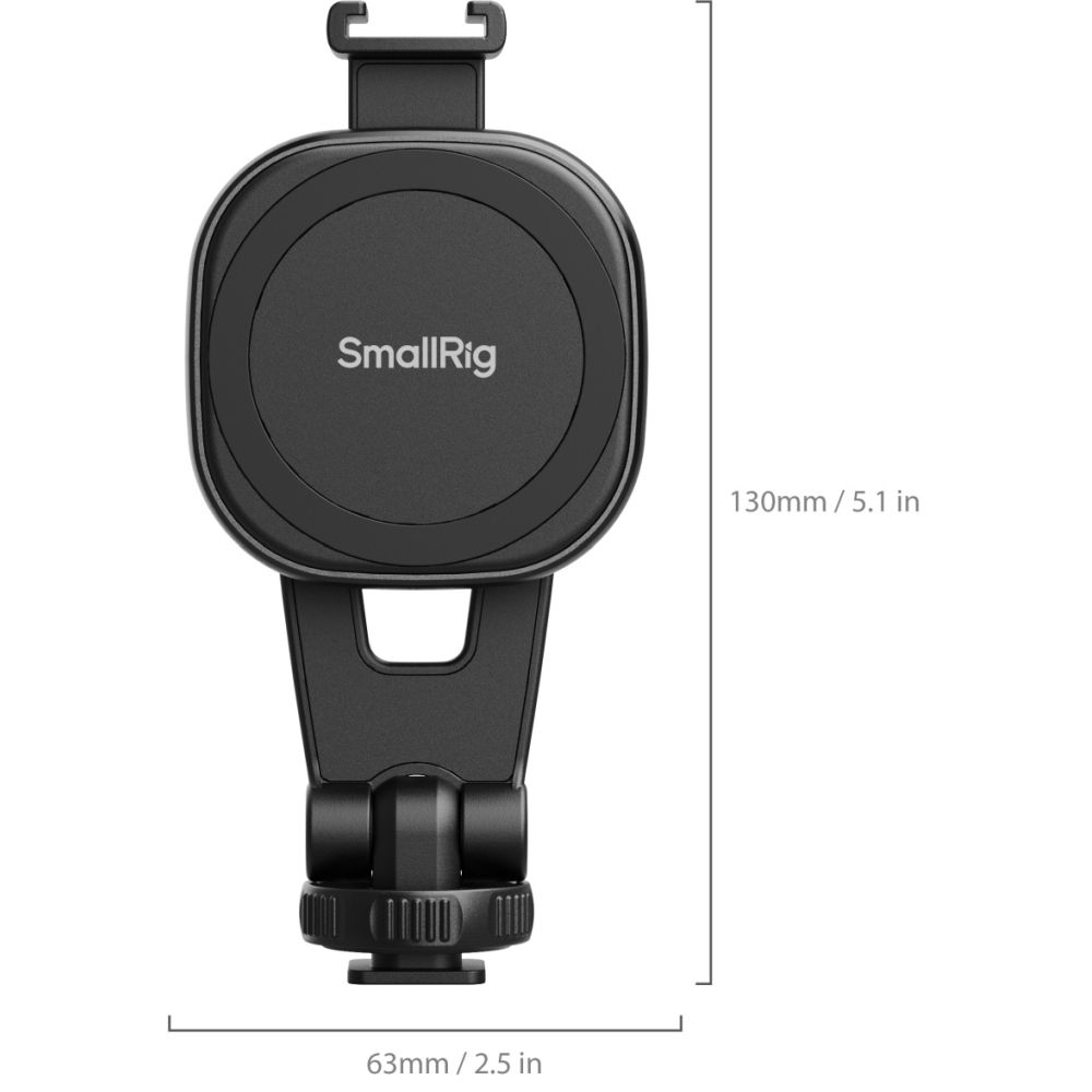 SmallRig 5283 AC-10 Ansteckbare Telefonklemme mit Cold Shoe Mount