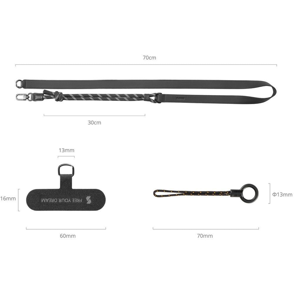 SmallRig 4989 FilMov Handy-Schultergurt, schwarz