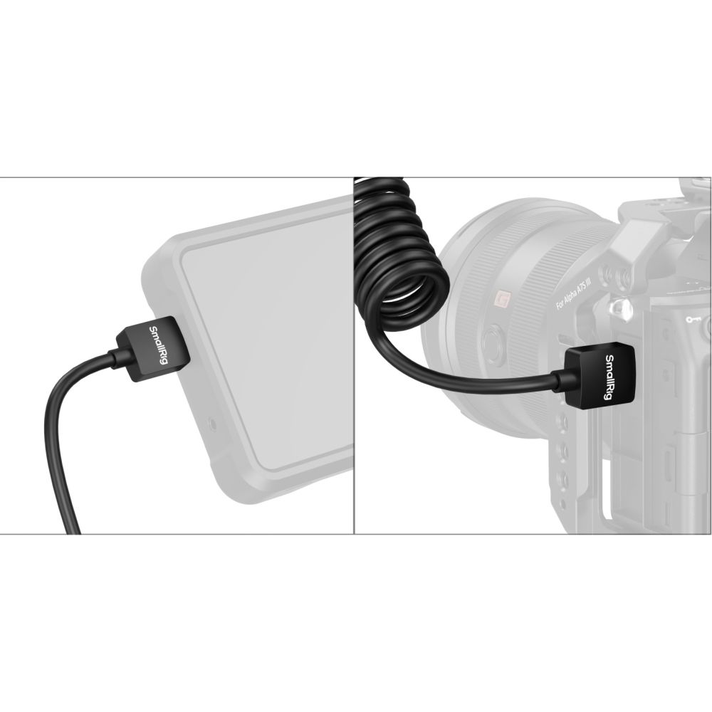 SmallRig 4963 Câble de données HDMI spiralé (A à A)