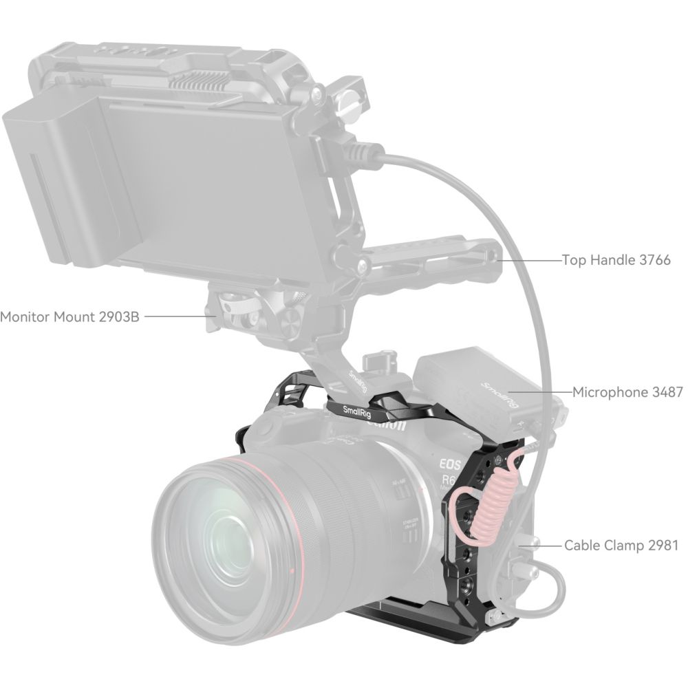 SmallRig 4159B Cage pour Canon EOS R6 Mark II