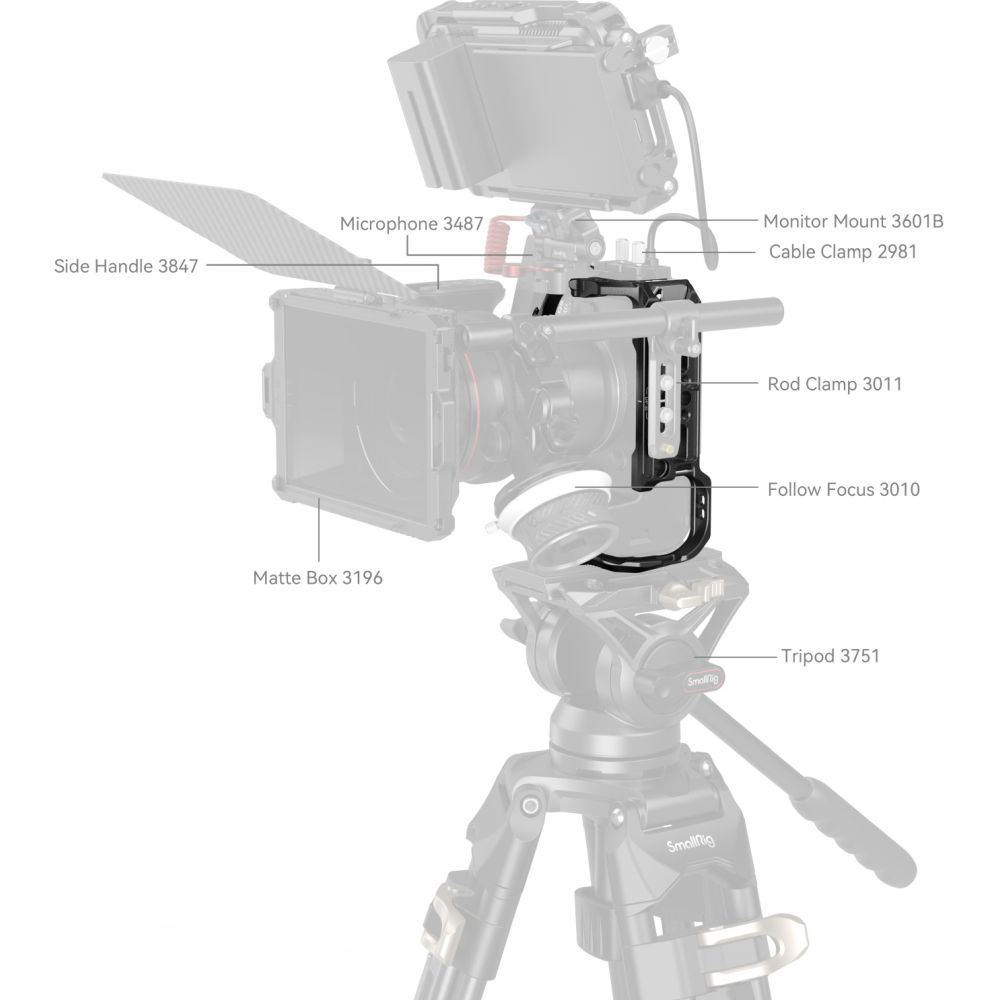 SmallRig 4159B Cage pour Canon EOS R6 Mark II