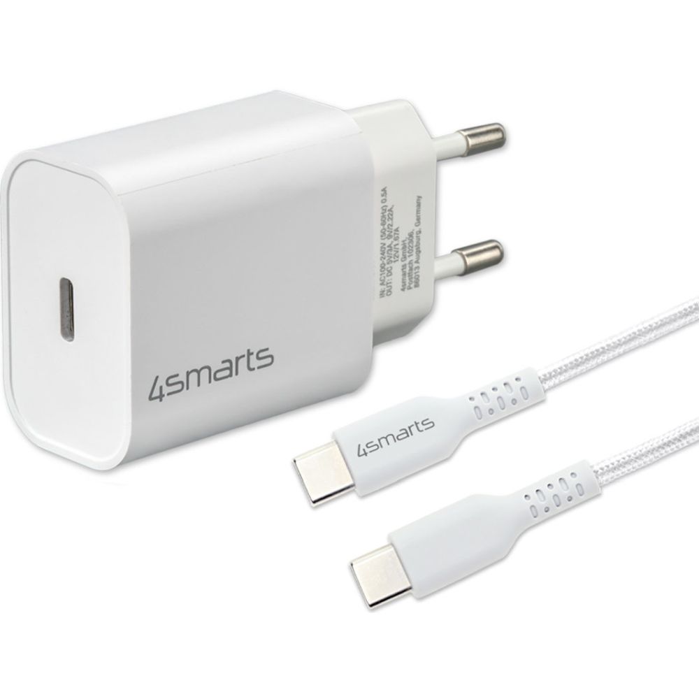 4smarts Chargeur 20W + câble USB-C de 1,5 mtr.